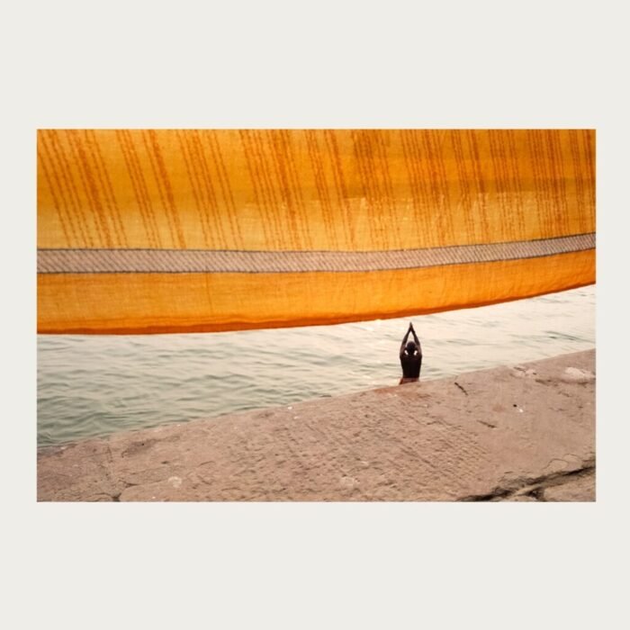 prayer at Varanasi ghat by Bhaskar Kundu