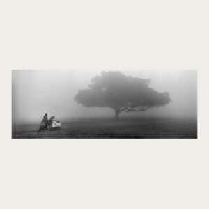 Black and white panoramic documentary photograph of Kolkata by Rajib De, documentary rhythm